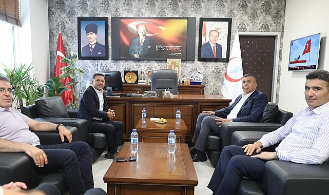 Nevşehir Belediye Başkanı Rasim Arı, Nevşehir İl Sağlık Müdürü Op. Dr. Hasan Tartar’ı ziyaret etti