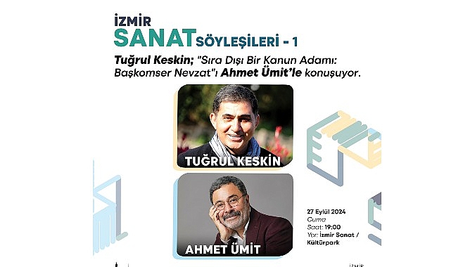 İzmir Sanat Söyleşileri’nin ilk konuğu Ahmet Ümit olacak