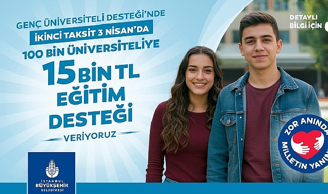 “Genç Üniversiteli” 2. ödemeleri 3 Nisan’da