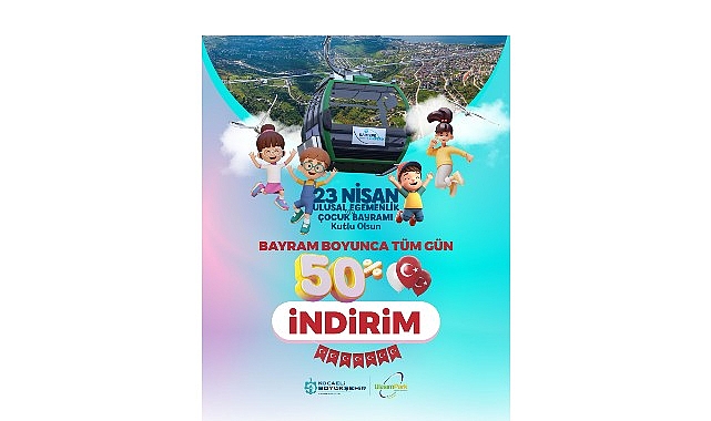 Kartepe Teleferik’te bayrama özel yüzde 50 indirim